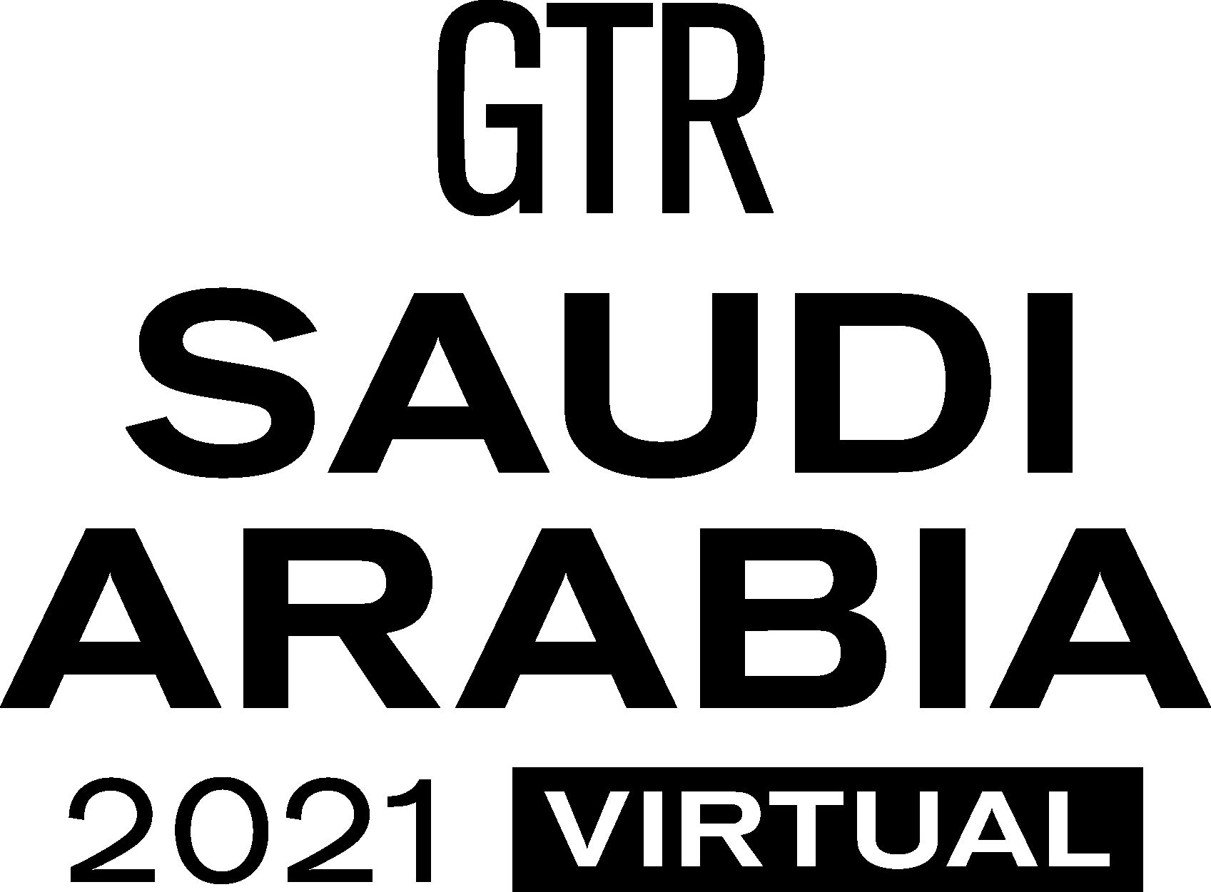 GTR Saudi Arabia 2021 Virtual Black Logo