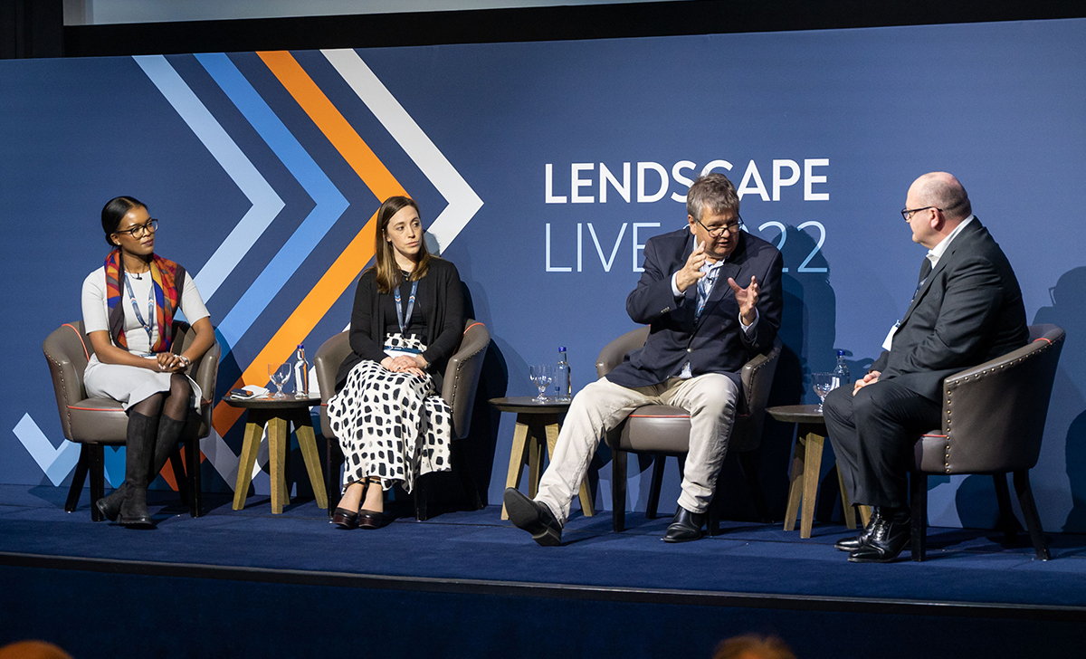 Sustainability panel at Lendscape Live 2022